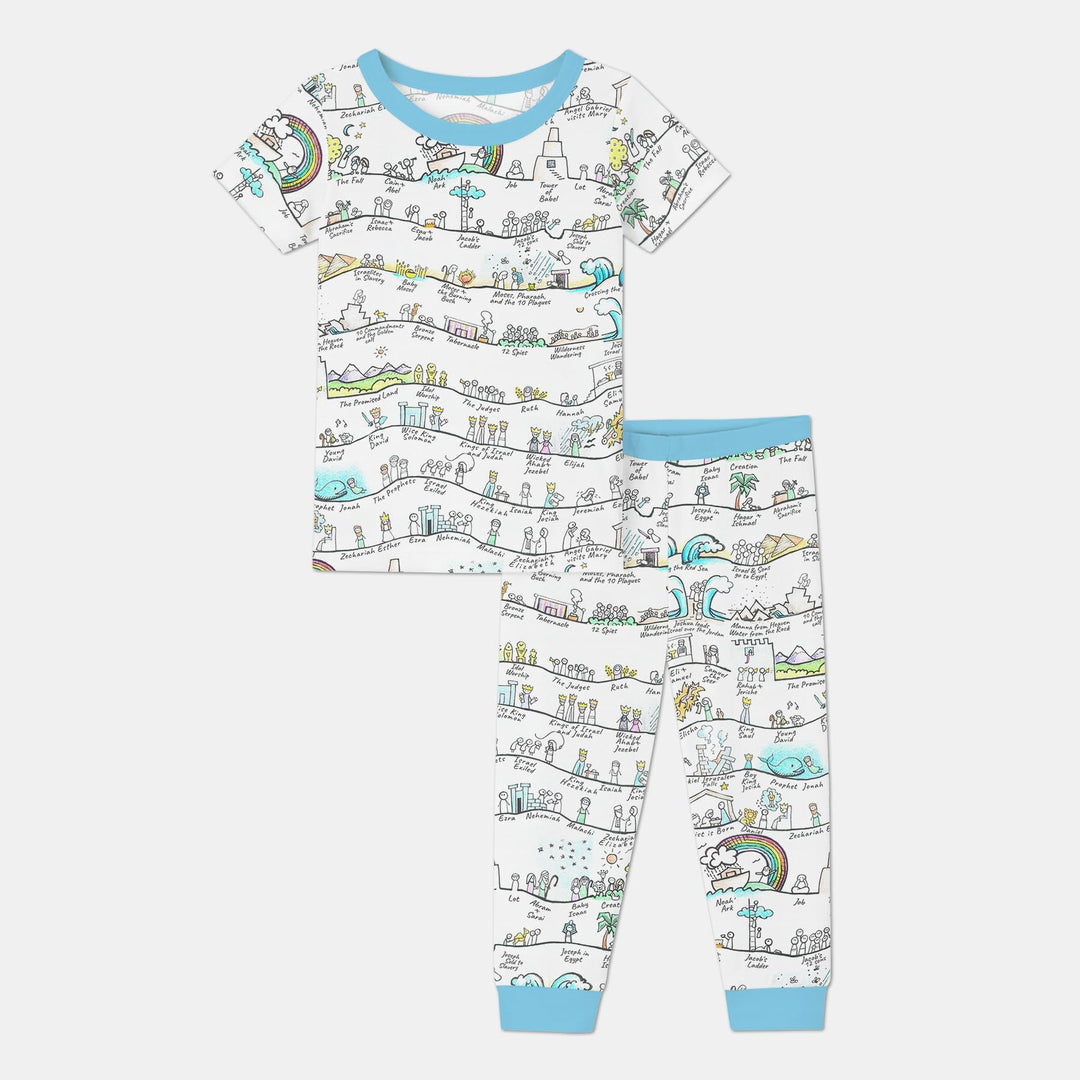 Zweiteiliges, kurzärmliges Pyjama-Set mit Marienkäfern