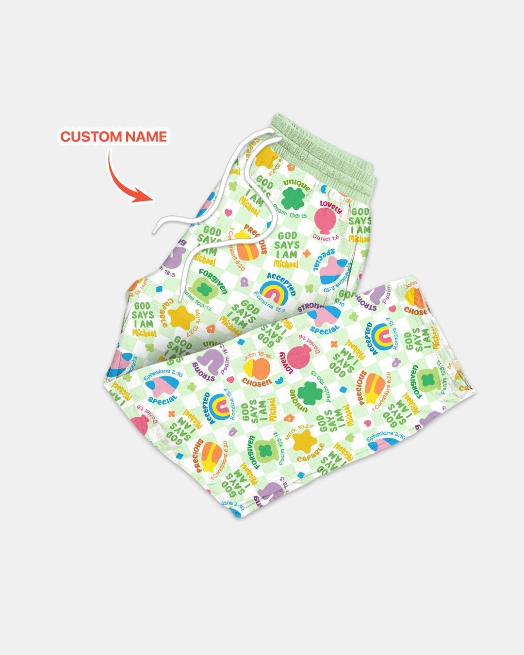 God Says I Am St. Patrick’s Day Custom Name Family Matching Men's Pajama Set