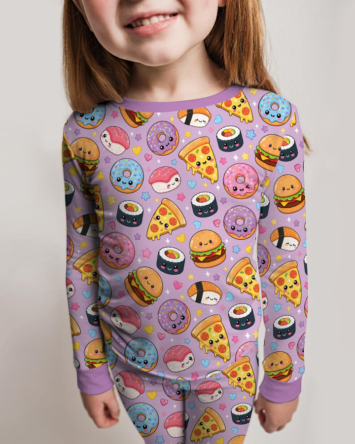 Conjunto de pijama de dos piezas de bambú con mangas largas, plantilla PERSONALIZADA