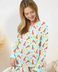 Preppy Crawfish Season Bamboo Women Pajama Set