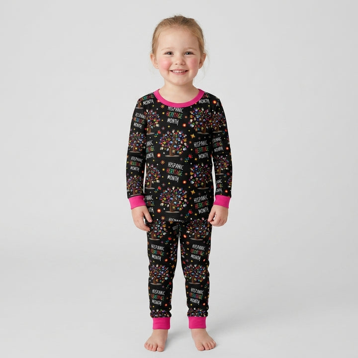 Little Heritage Roots Bamboo Two Piece Long Sleeve Pajama Set
