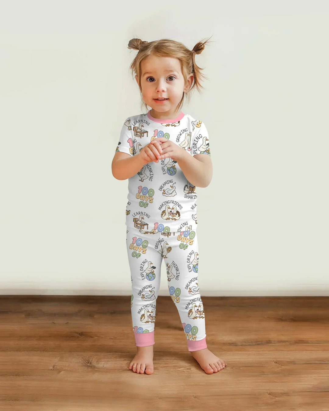 100 Days Of... Two Piece Short Sleeve Pajama Set