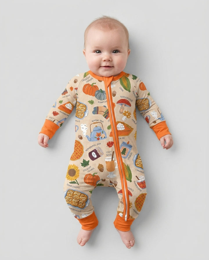 Cozy Season Mommy & Me Matching Bamboo Convertible Zippy
