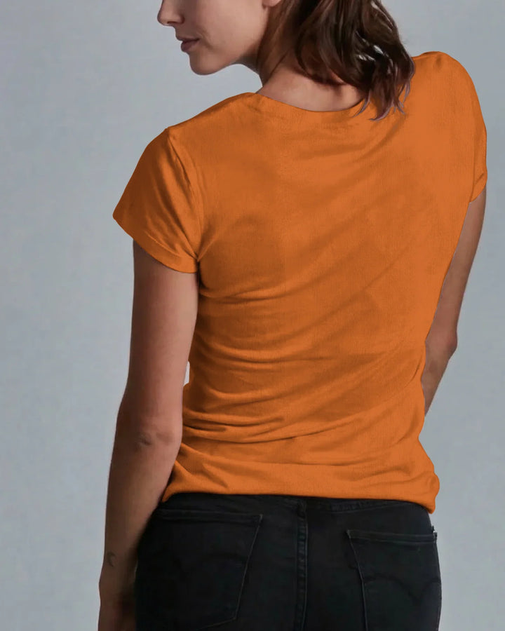 Solid Color Bamboo Women T-Shirt