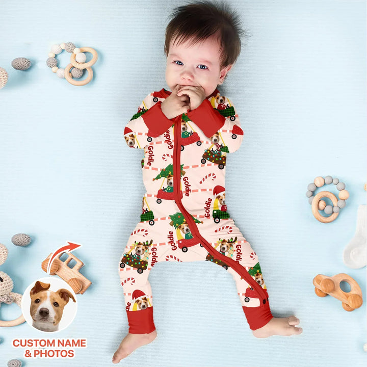 Gerippte Babykleidung mit individuellem Foto - Weich &amp; Skizzenhaft