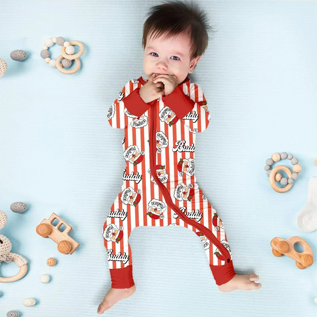 Christmas Santa Claus Custom Name Buddy Convertible Zippy