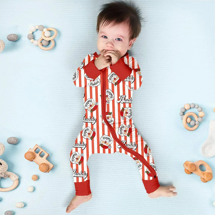 Christmas Santa Claus Custom Name Buddy Convertible Zippy