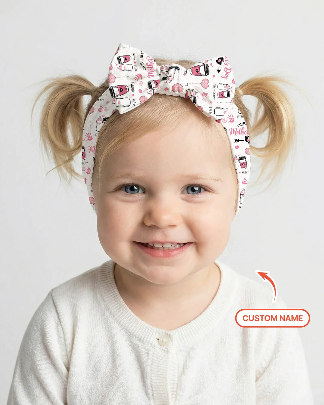 Custom Name First Mother's Day Drink Headband