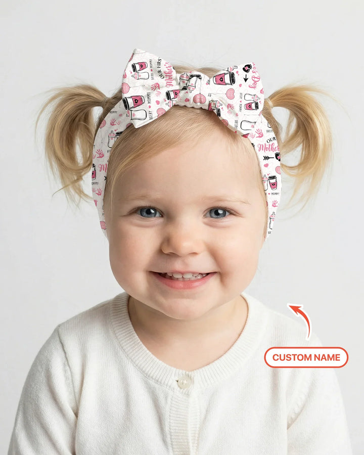 Custom Name First Mother's Day Drink Headband