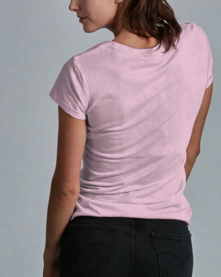 Solid Color Bamboo Women T-Shirt