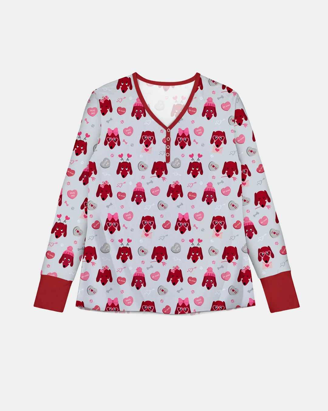Dachshund Is My Valentine Women Pajama Set