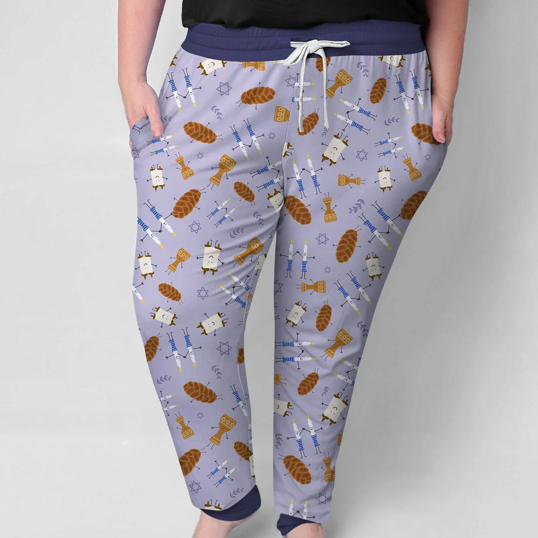 Shabbat Shalom Family Matching Custom Women Pajama Set