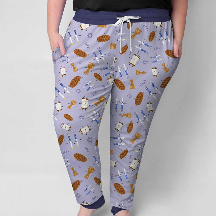 Shabbat Shalom Family Matching Custom Women Pajama Set