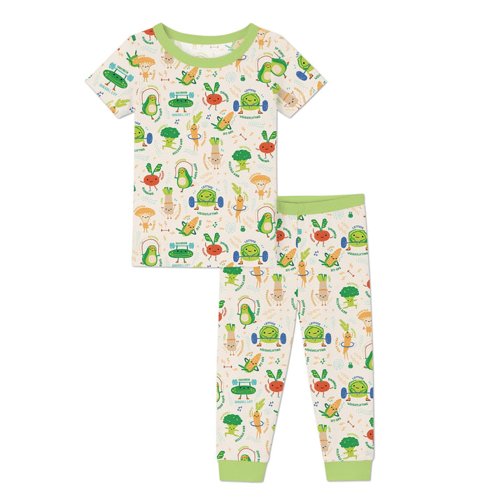 Zweiteiliges, kurzärmliges Pyjama-Set mit Marienkäfern