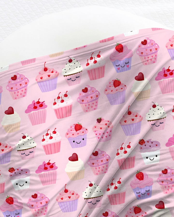 Valentine Emotional Cupcakes Sleep Bag Swaddler