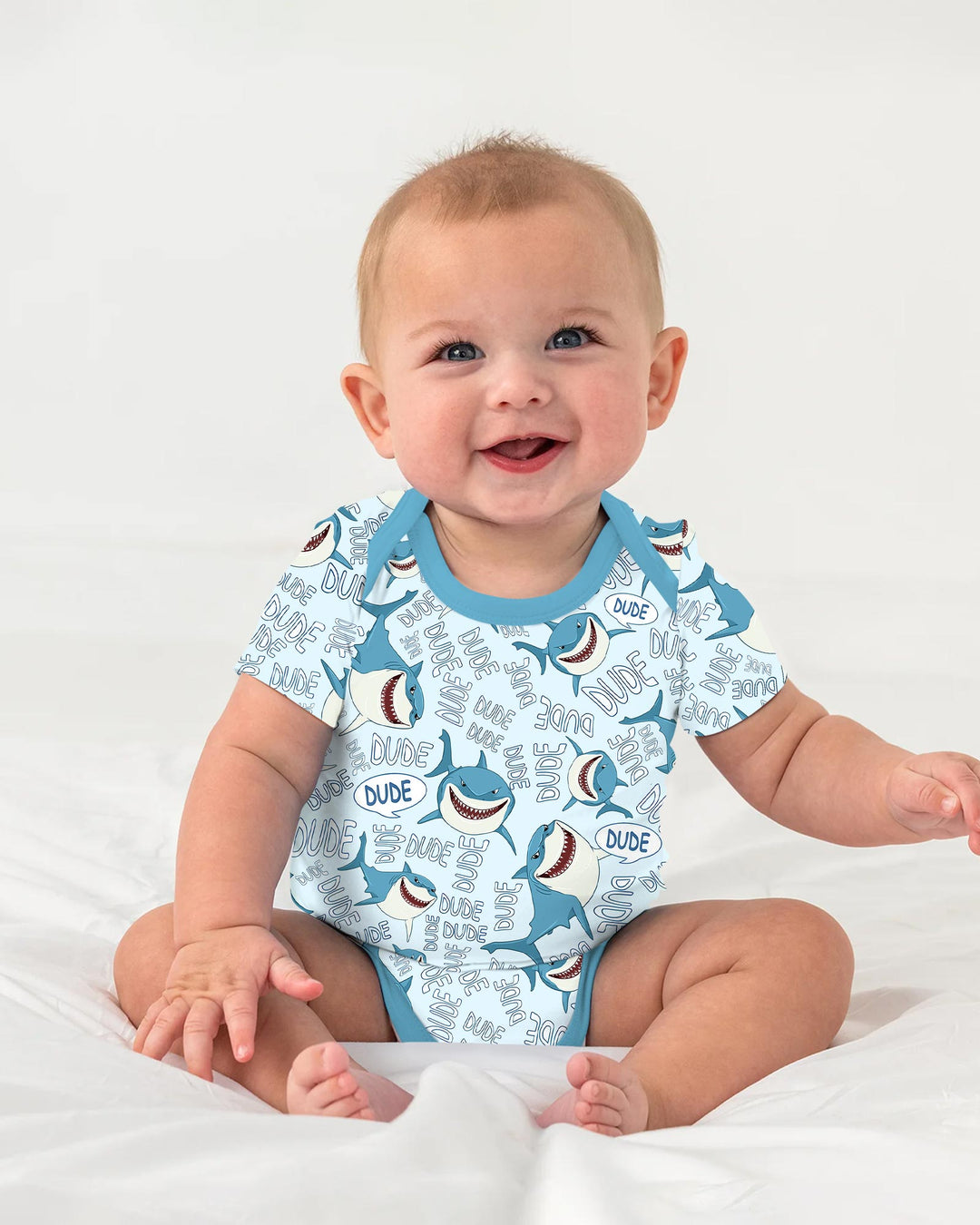 Gerippte Babykleidung mit individuellem Foto - Weich &amp; Skizzenhaft