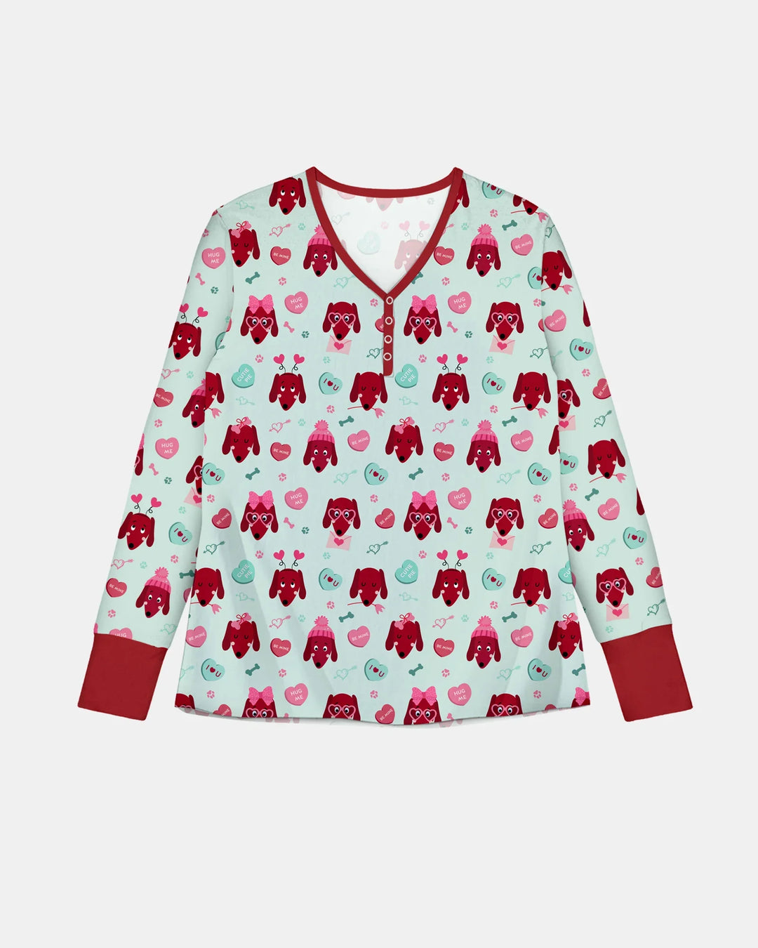 Dachshund Is My Valentine Women Pajama Set