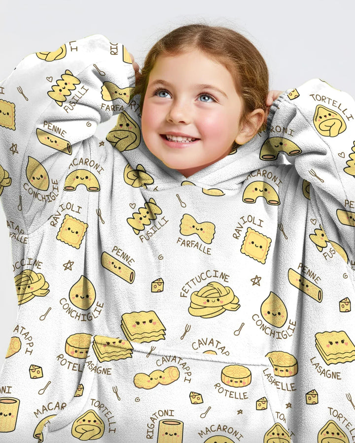 Kawaii Pasta Wearable Blanket Hoodie
