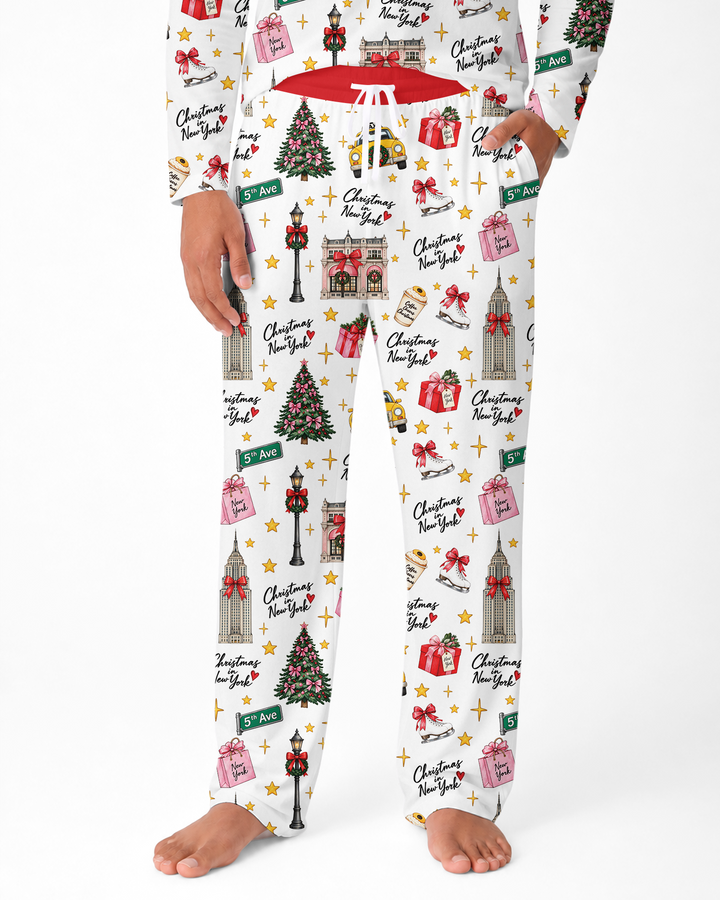 Christmas In NYC Bamboo Men's Pajama Set