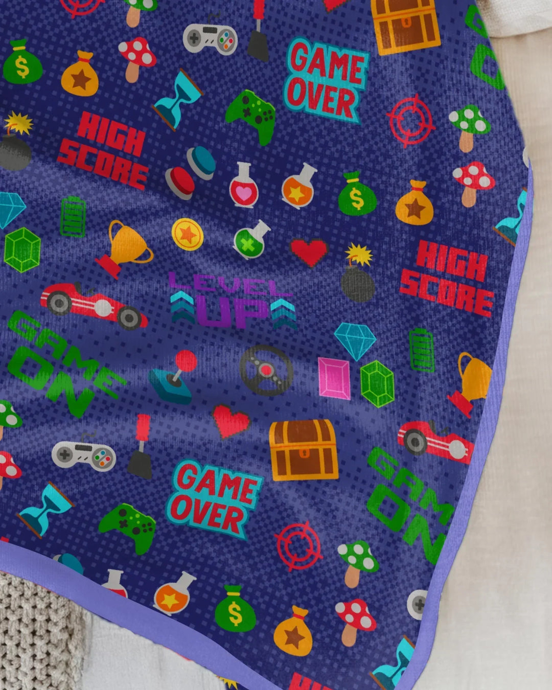 Gamer Mode On Family Matching Bamboo Blanket