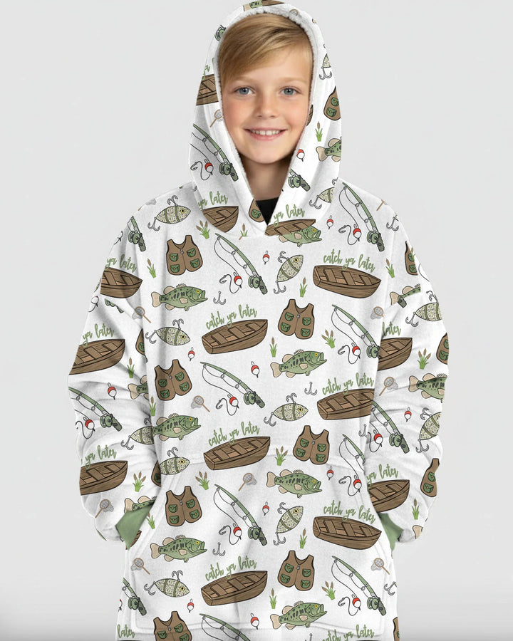 Catch Ya Later Wearable Bamboo Blanket Hoodie