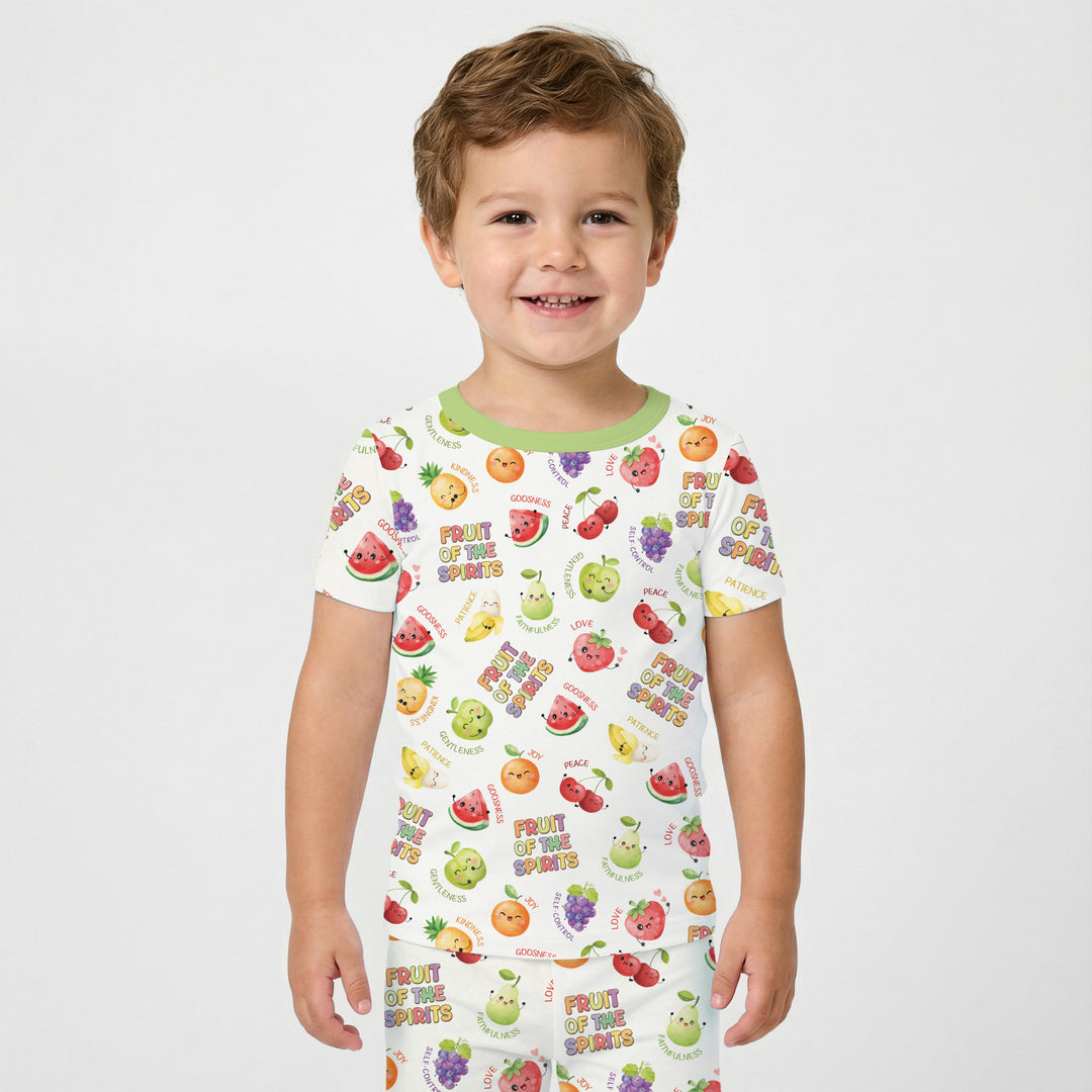 Fruit of the Spirit Two Piece Short Sleeve Pajama Set