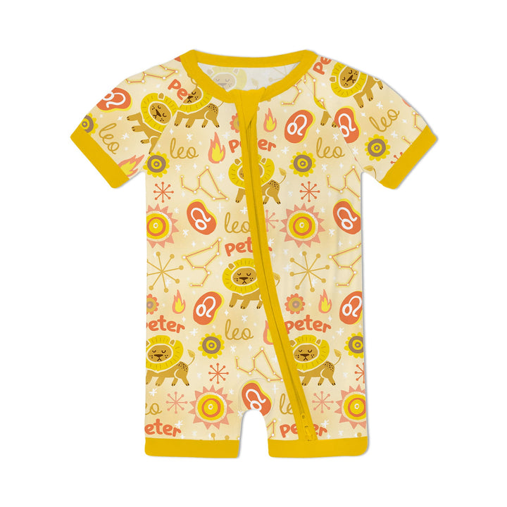 Custom Name Zodiac Leo Shorty Zippy