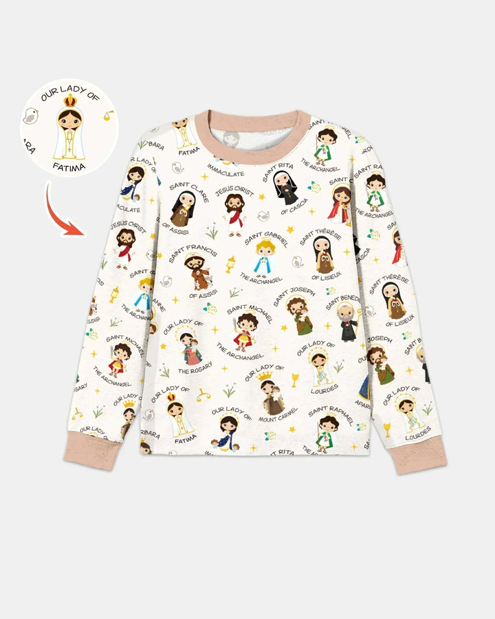 Pray For Us Family Matching Men's Pajama Set