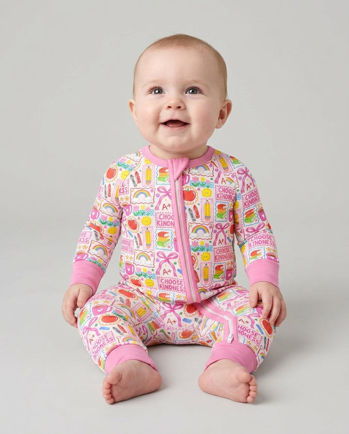 Kindness School Girl Bamboo Convertible Zippy