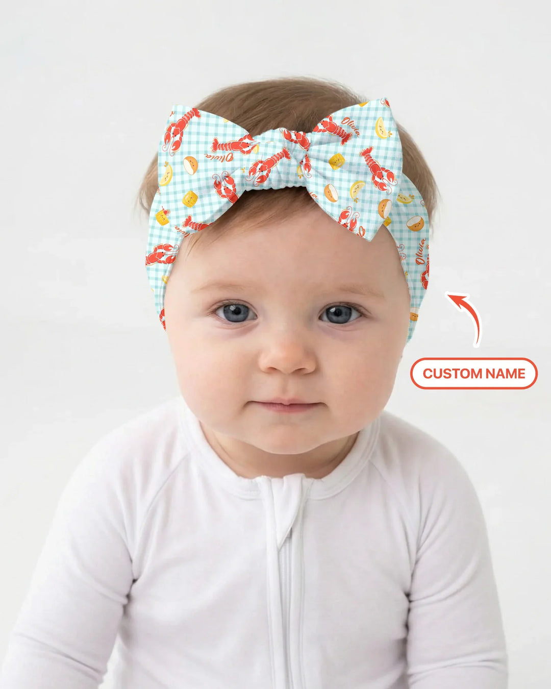 Diadema Preppy personalizada para la temporada de cangrejos