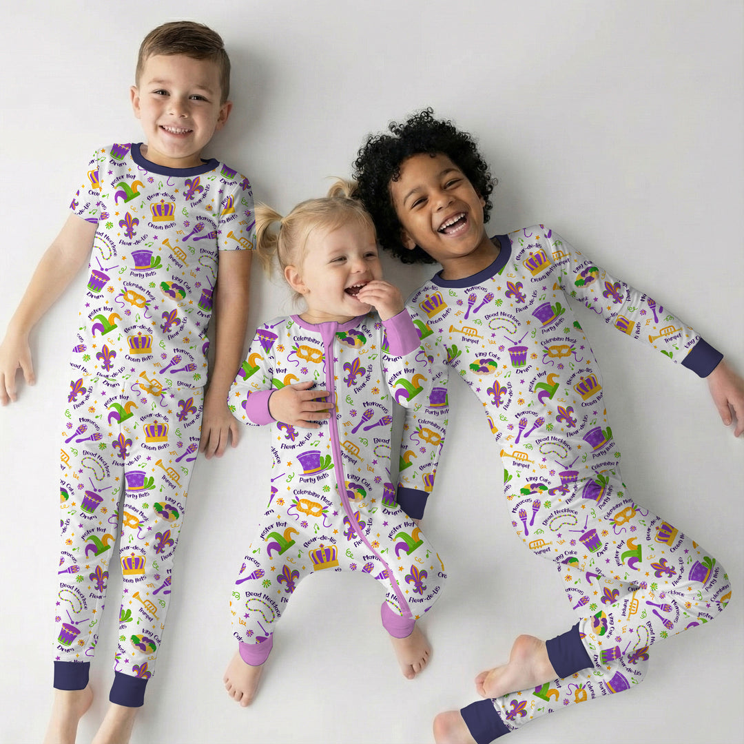 Mardi Gras Family Matching Convertible Zippy