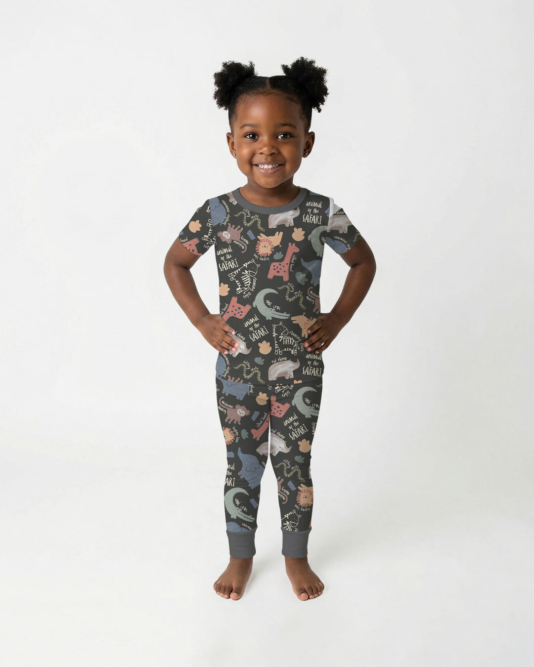 Zweiteiliges, kurzärmliges Pyjama-Set mit Marienkäfern