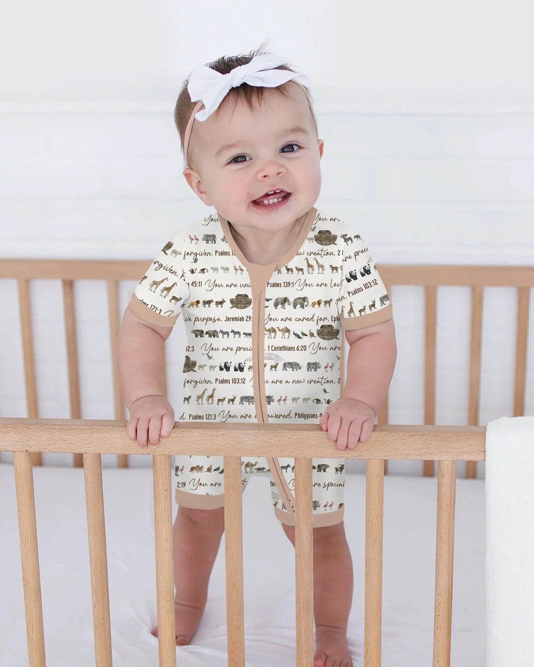 Biblical Noah's Ark Bamboo Shorty Zippy