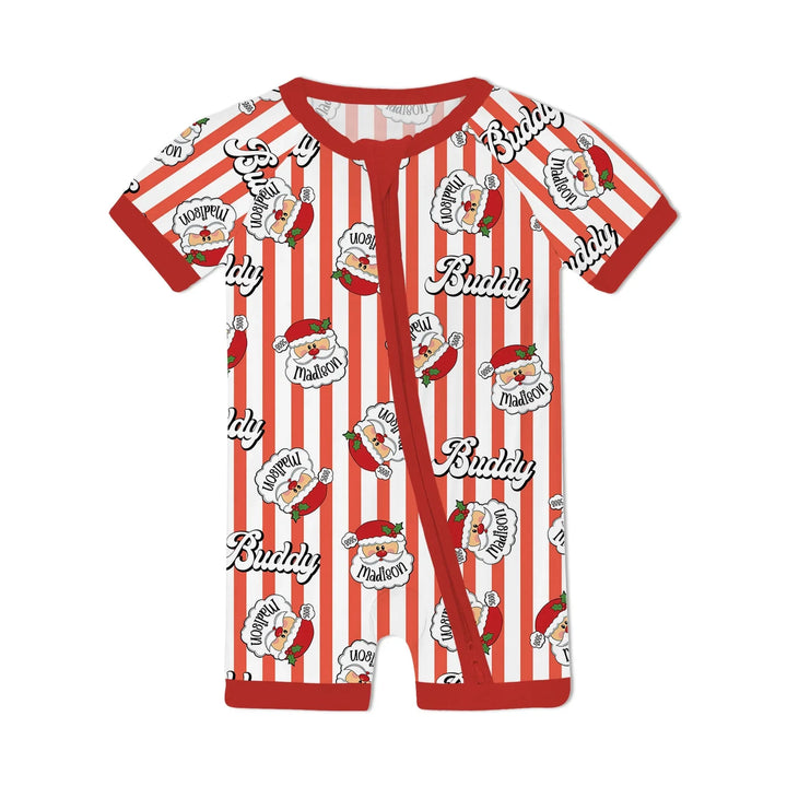 Christmas Santa Claus Custom Name Buddy Shorty Zippy