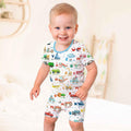 Template Zweiteiliges Pyjama-Set mit kurzen Ärmeln und Shorts