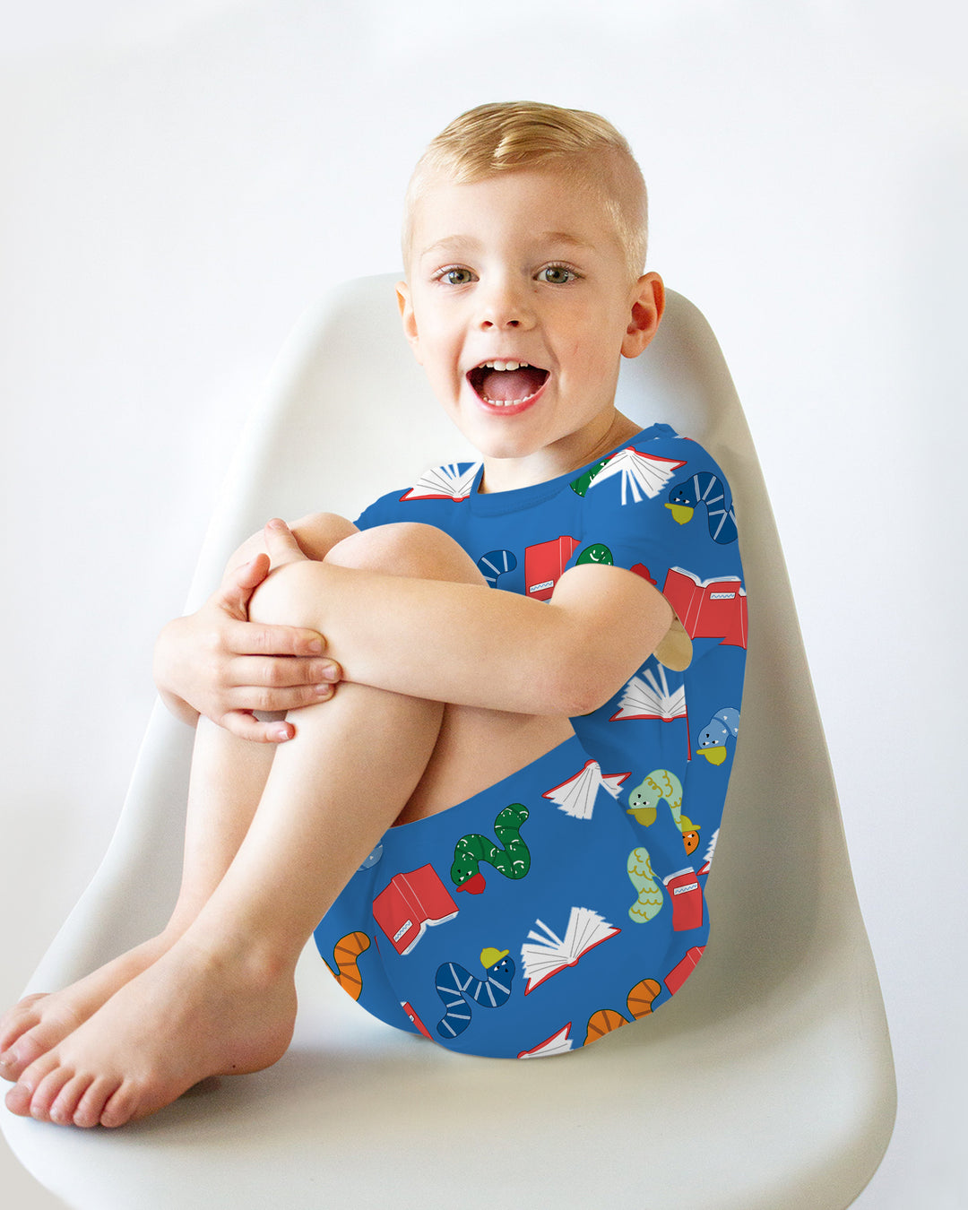 Bookworm Family Matching Bamboo Two Piece Short Sleeve Shorts Pajama Set