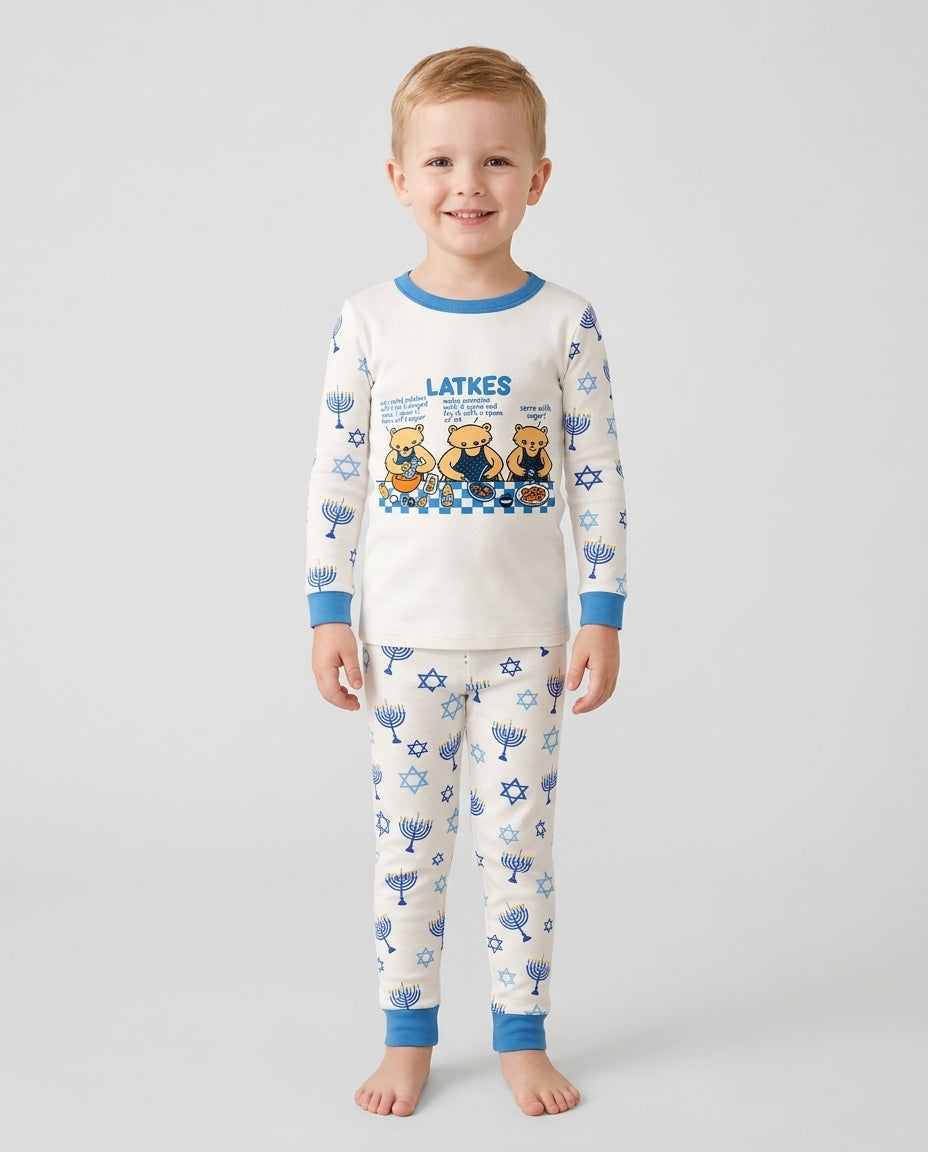 Latkes Recipe Bamboo Two Piece Long Sleeve Pajama Set