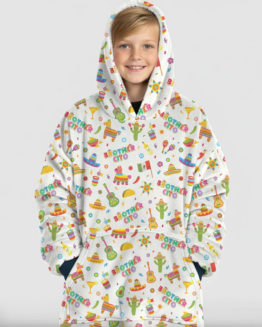 Cinco de Mayo Family Matching Wearable Bamboo Blanket Hoodie