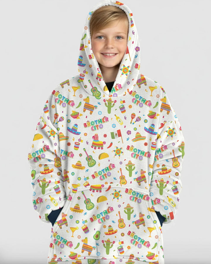 Cinco de Mayo Family Matching Wearable Bamboo Blanket Hoodie