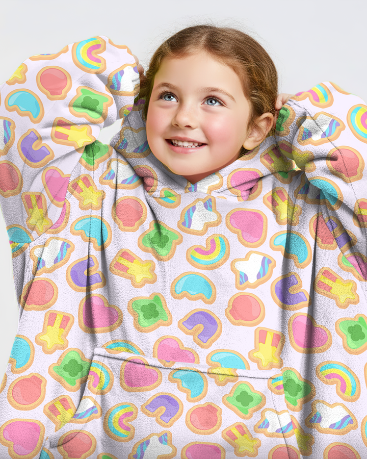 Lucky Marshmallow Cookies Blanket Hoodie