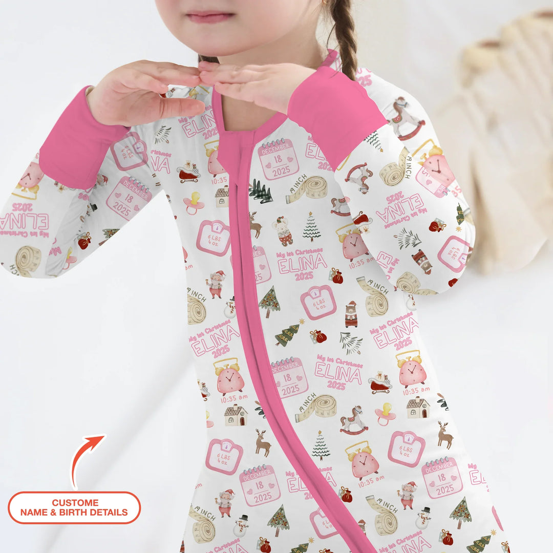 Personalized Baby's First Christmas Convertible Zippy