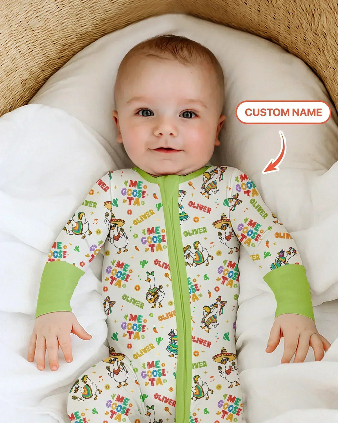Custom name Me Goose-ta Bamboo Convertible Zippy