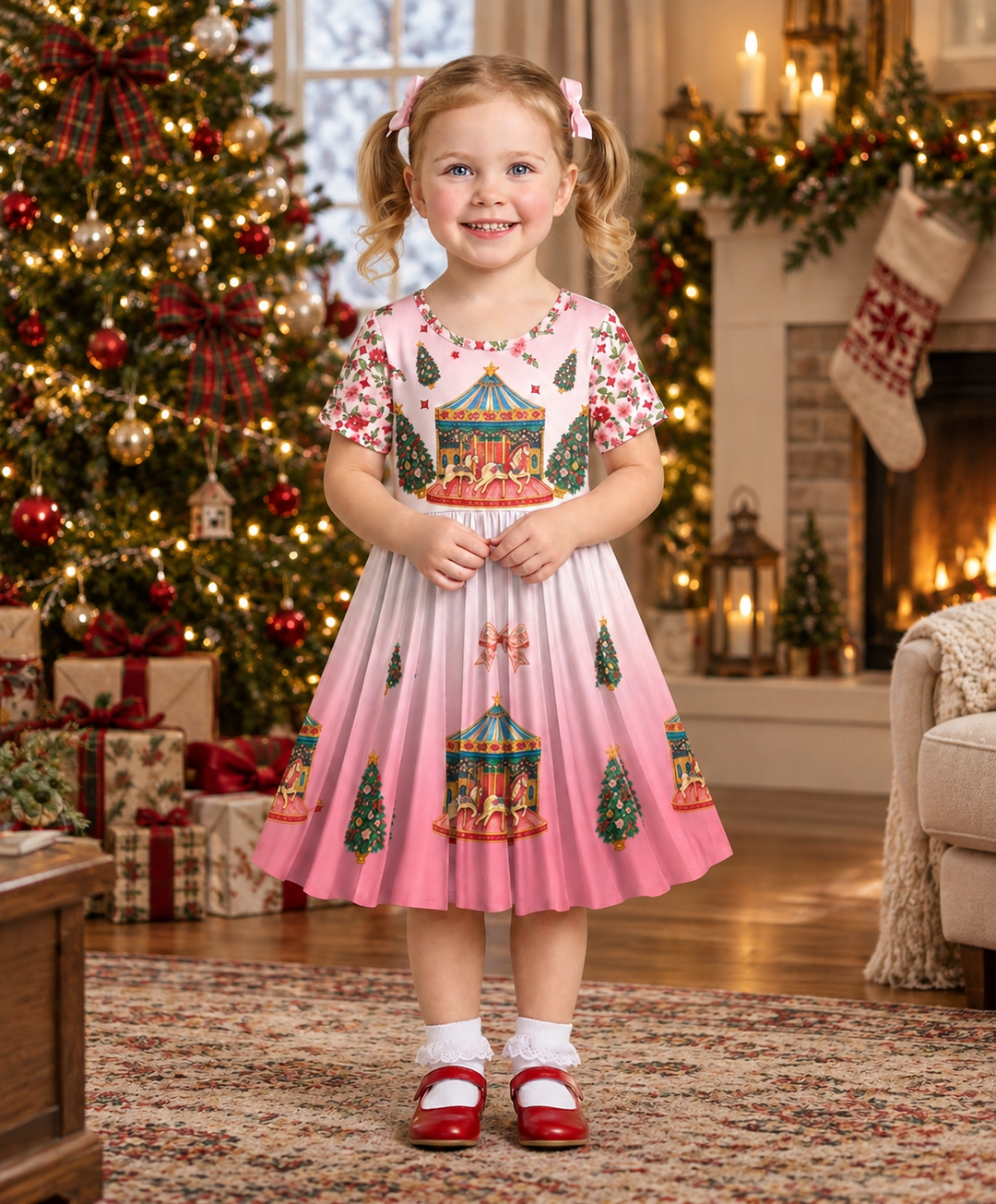 Enchanted Carousel Bamboo Twirl Dress
