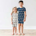Template Zweiteiliges Pyjama-Set mit kurzen Ärmeln und Shorts