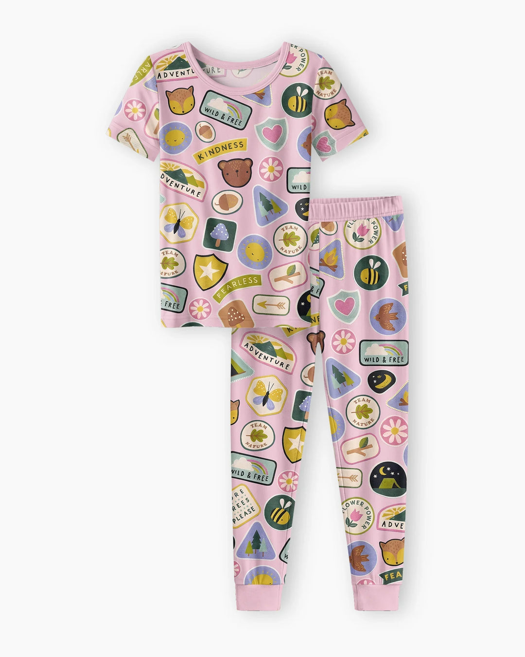 Little Explorer Bamboo Two Piece Short Sleeve Pajama Set