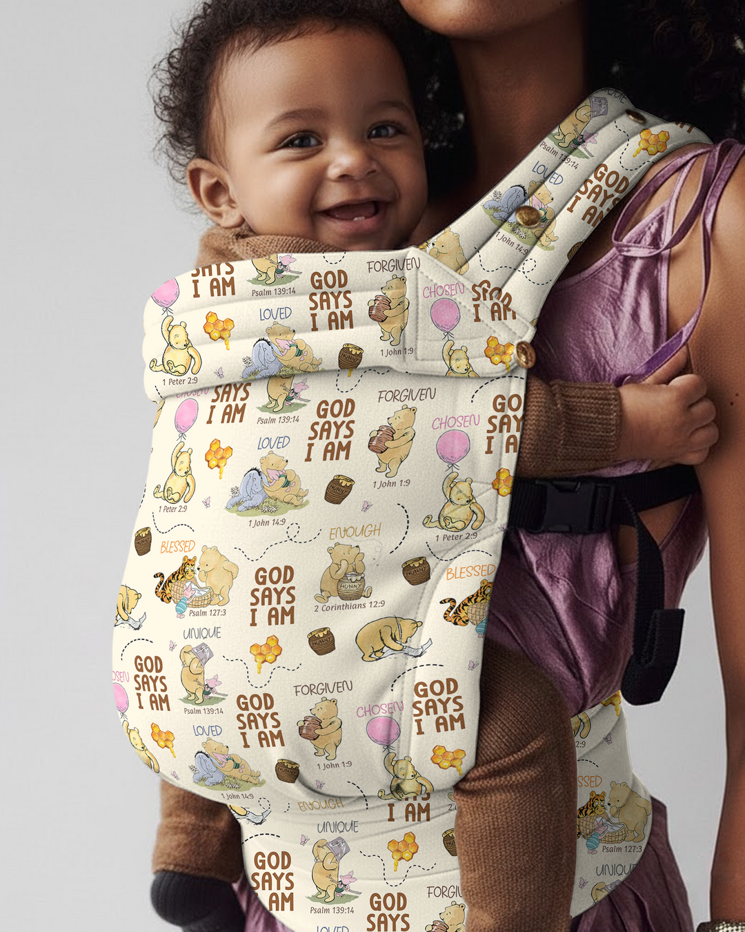 God Says I Am Bear & Honey Baby Carrier