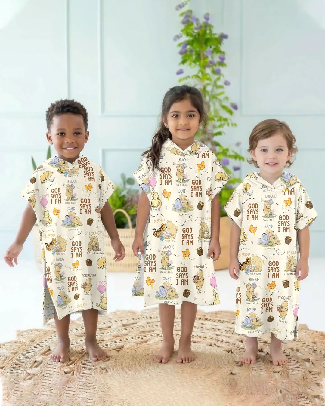 God Says I Am – Little Blessings Bamboo Swim Poncho