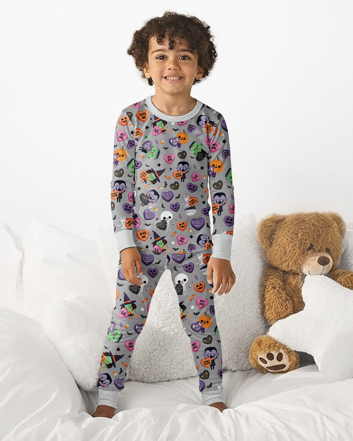 Boo Crew Monster Bamboo Two Piece Long Sleeve Pajama Set
