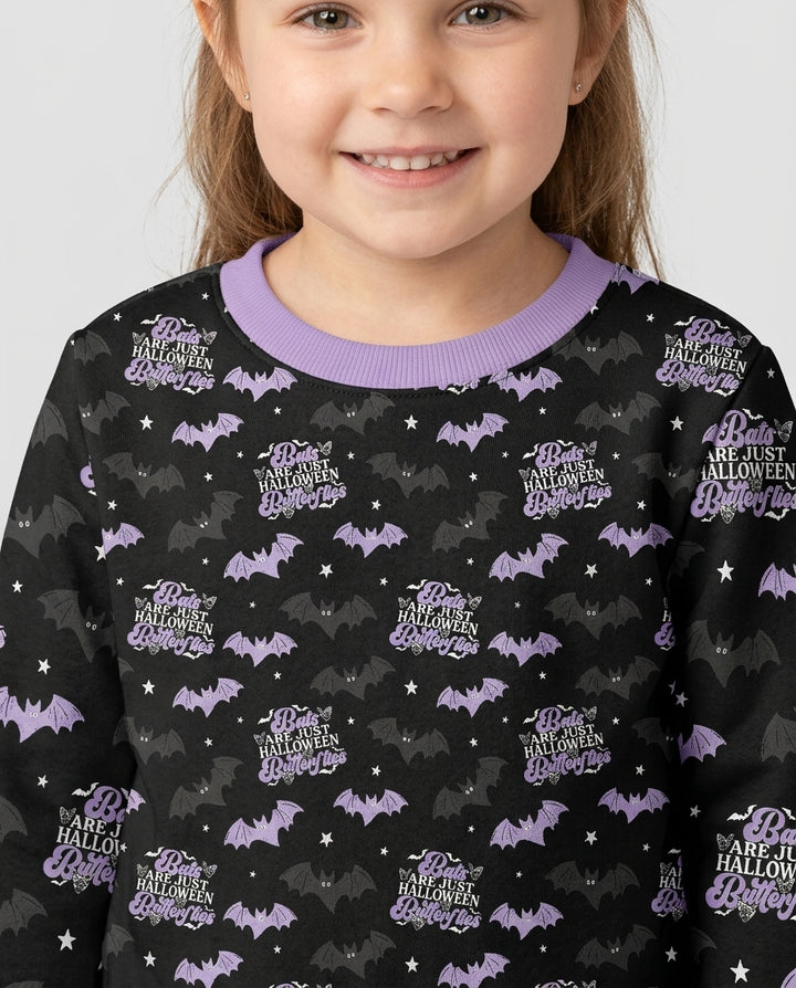 Halloween Butterflies Bamboo Crewneck Sweatshirt