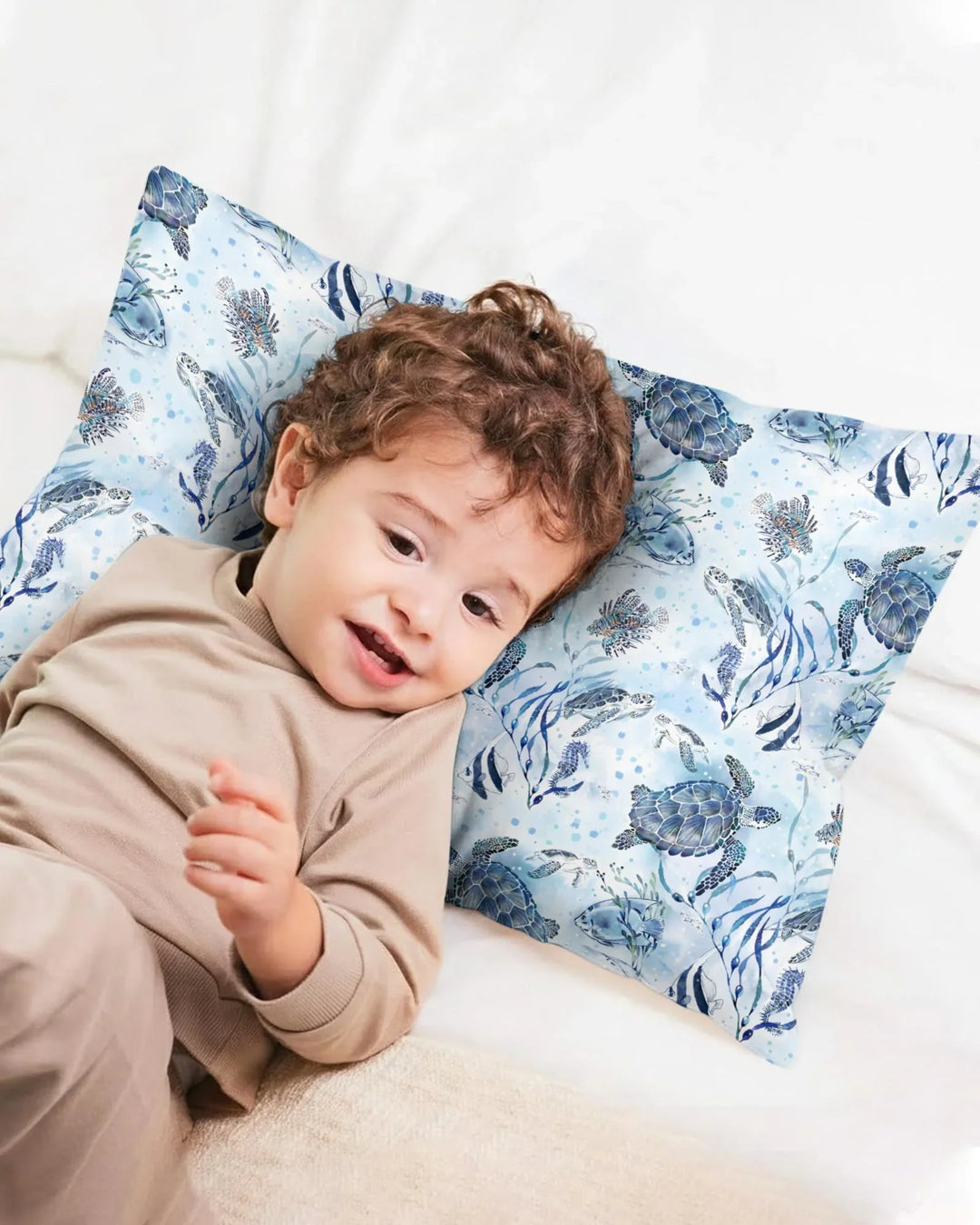 Little Turtles Family Matching Bamboo Pillow Case